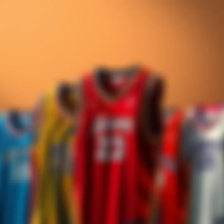 V neck basketball jerseys in various colors and designs