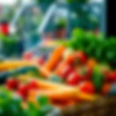 Fresh Vegetables for Grilling Colorful assortment of fresh vegetables ready for grilling