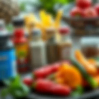 Seasoning Essentials for Veggies Variety of seasonings and herbs to enhance grilled veggies