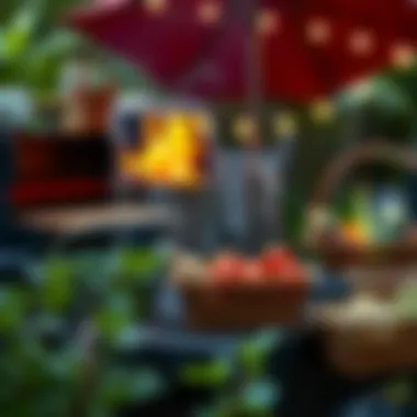 Eco-Friendly Grilling Practices Sustainable grilling setup with eco-friendly practices