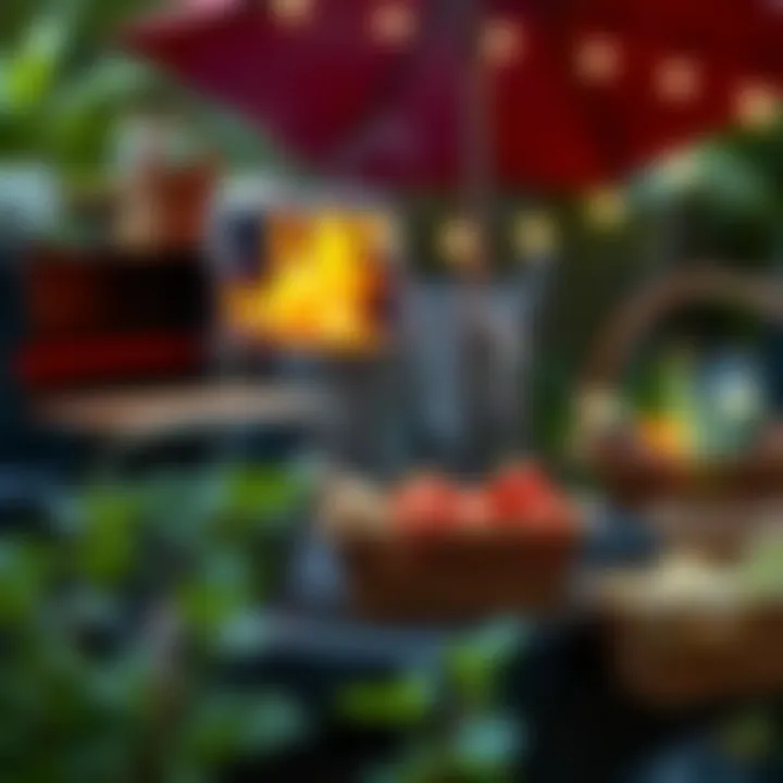 Eco-Friendly Grilling Practices Sustainable grilling setup with eco-friendly practices