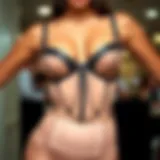 Stylish waist trainer with thong design displayed elegantly