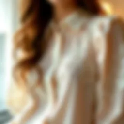 Elegant blouse showcasing intricate lace detailing