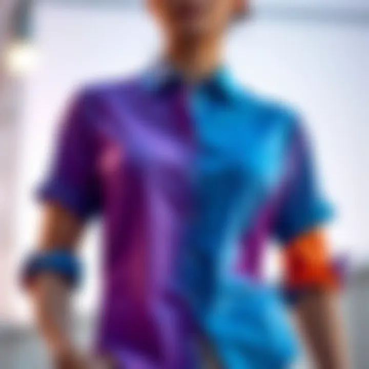 The Vibrancy of Contemporary Button-Up Shirts Stylish button-up shirt in vibrant colors